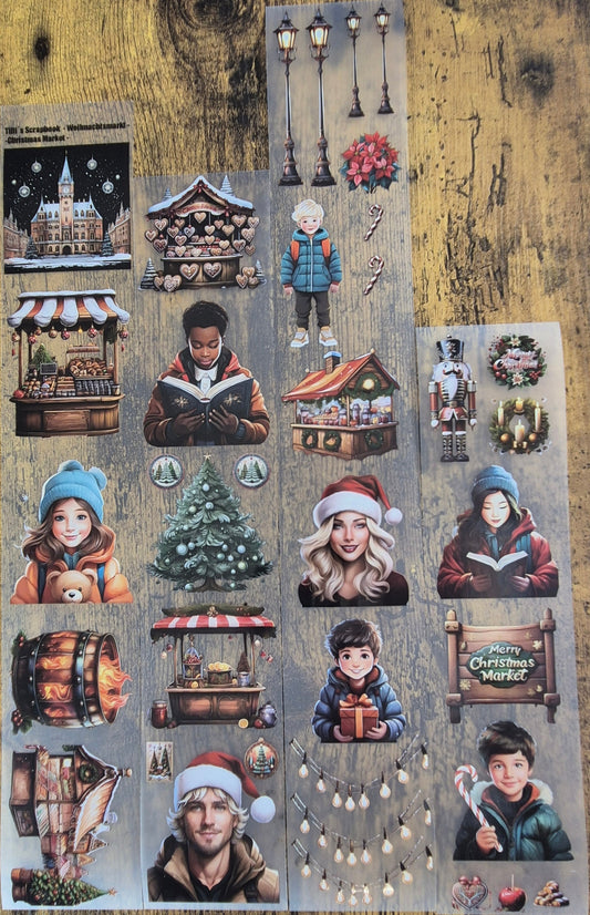 PET Tape Stickerband 6er Set Weihnachten Bundle