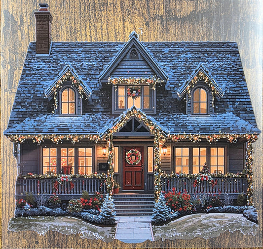 PET Tape XL Stickerband Weihnachtshäuser / Christmas houses 12cm x 1,50m