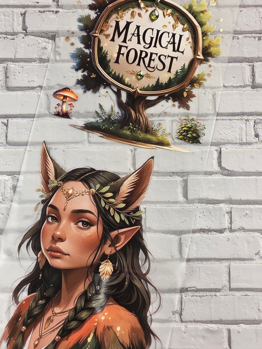 PET Tape Stickerband Zauberwald / Magical Forest 7cm x 1,50m