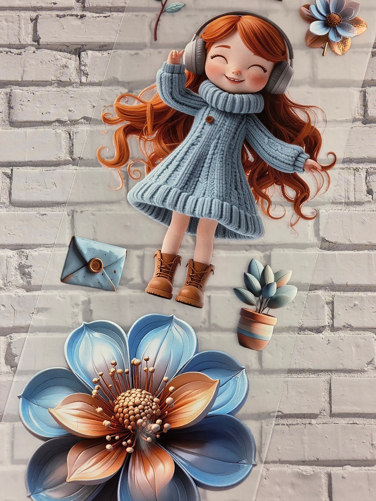 PET Tape 3D Stickerband Rosi´s Slow Moments 7cm x 1,50m