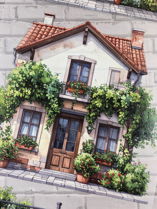 PET Tape XL 3D Stickerband Houses 12cm x 1,50m