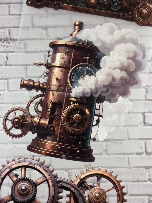 PET Tape XL Stickerband Steampunk 12cm x 1,50m