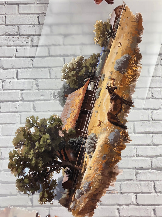 PET Tape XL Stickerband Ranch Background 12cm x 1,50m