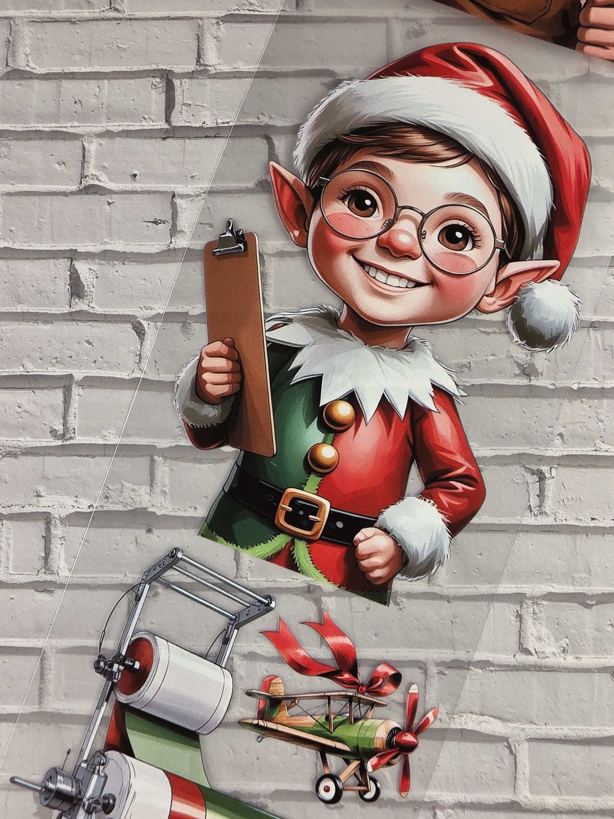 PET Tape Stickerband Weihnachtswerkstatt / Santa´s Workshop 7cm x 1,50m