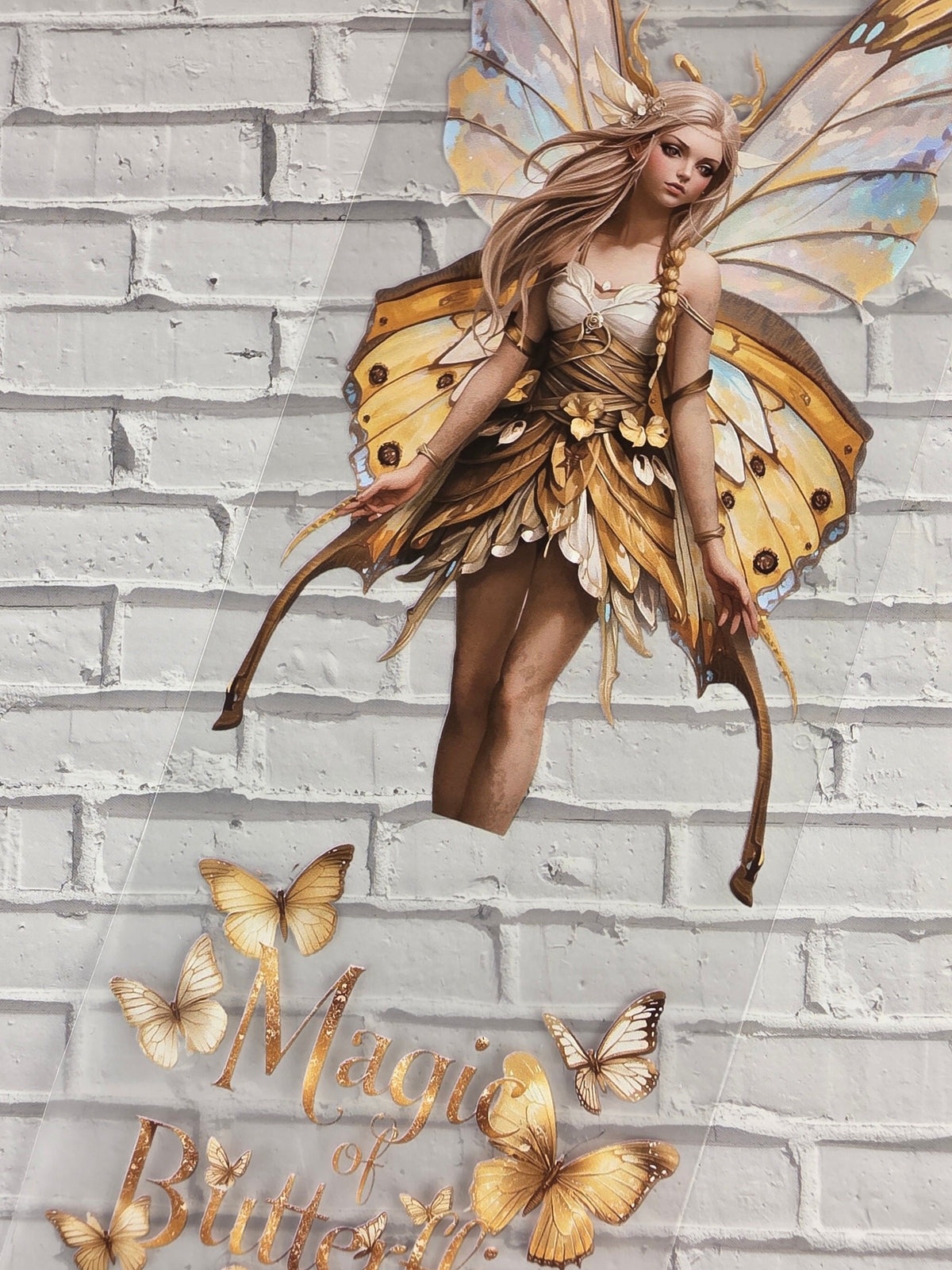 PET Tape Stickerband Schmetterlingsfeen / Butterfly Fairy 7cm x 1,50m