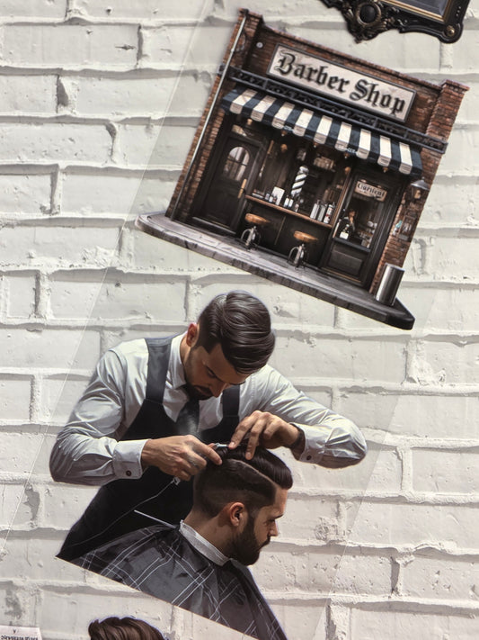 PET Tape Stickerband Barbershop 7cm x 1,50m