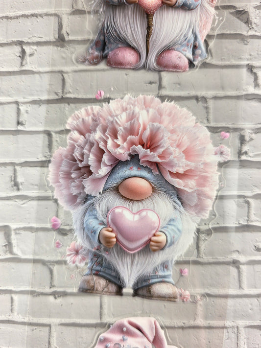 PET Tape 3D PRE-Cut Stickerband Floral Heart Gnomes 7cm x 1,50m