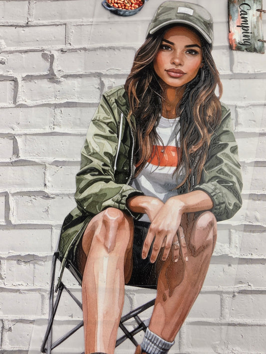 PET Tape 3D Stickerband Camping 7cm x 1,50m