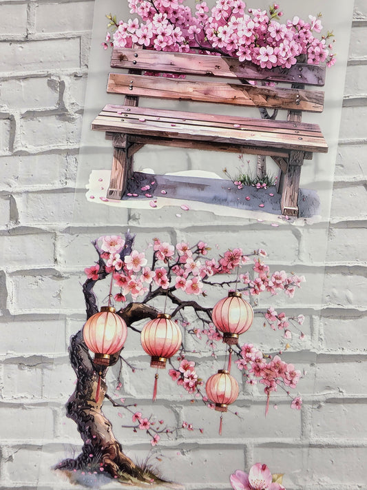 PET Tape 3D Stickerband Cherry blossom 7cm x 1,50m