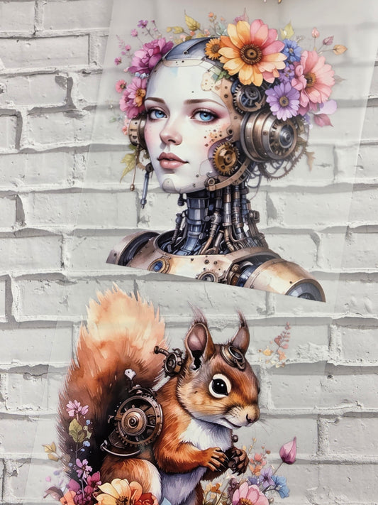 PET Tape Stickerband Steampunk spring 7cm x 1,50m