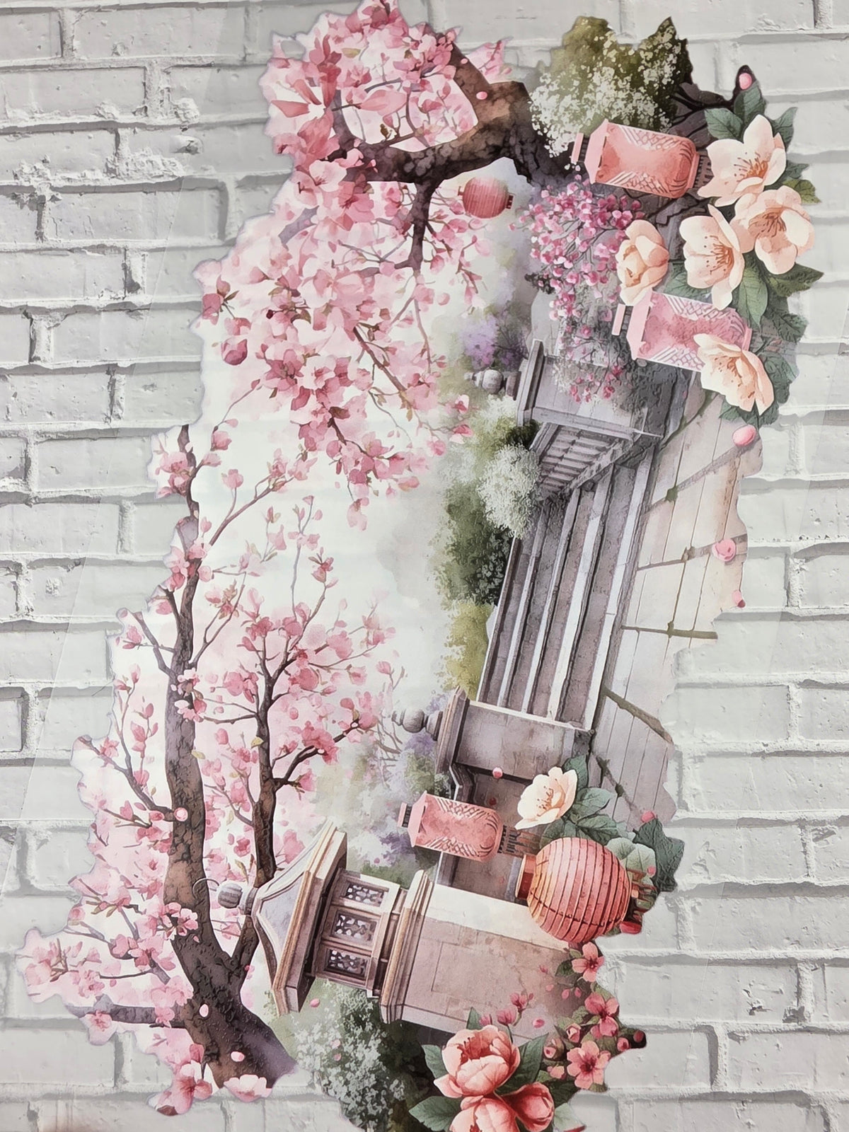XL PET Tape 3D Stickerband Cherry Blossom 12cm x 1,50m