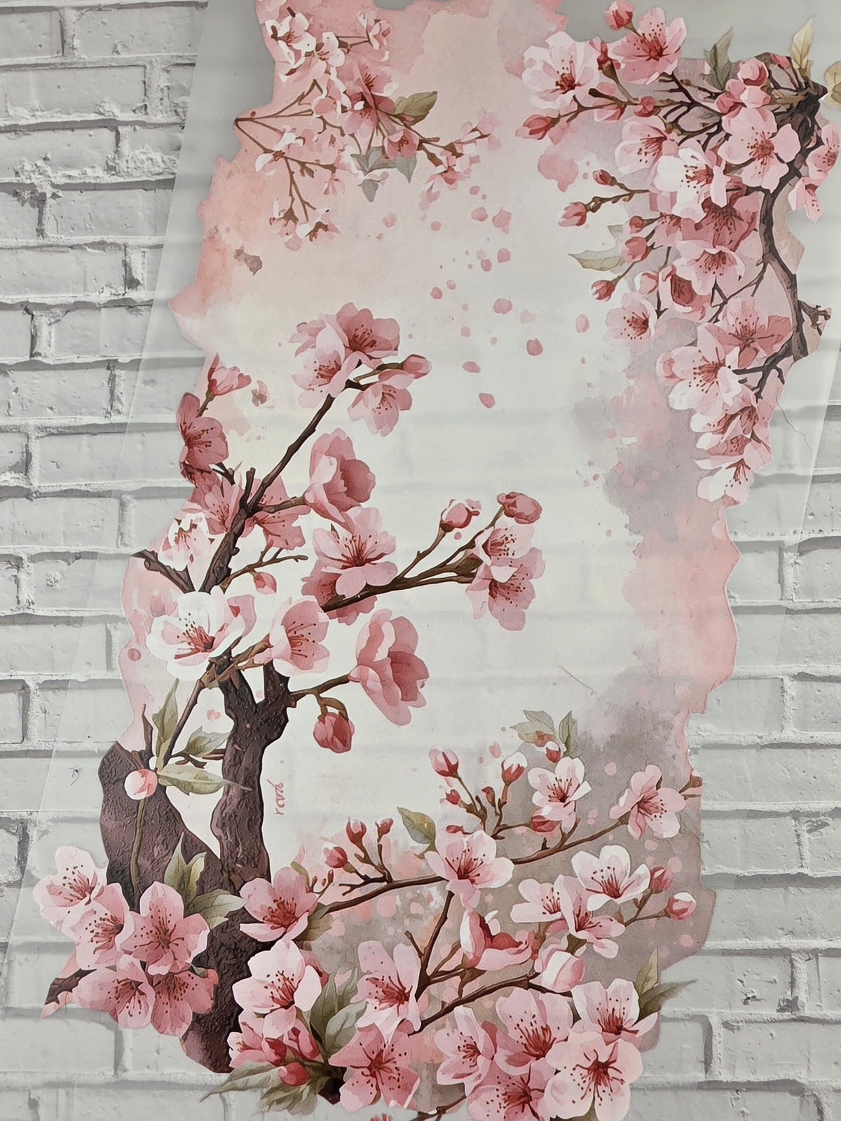 XL PET Tape 3D Stickerband Cherry Blossom 12cm x 1,50m