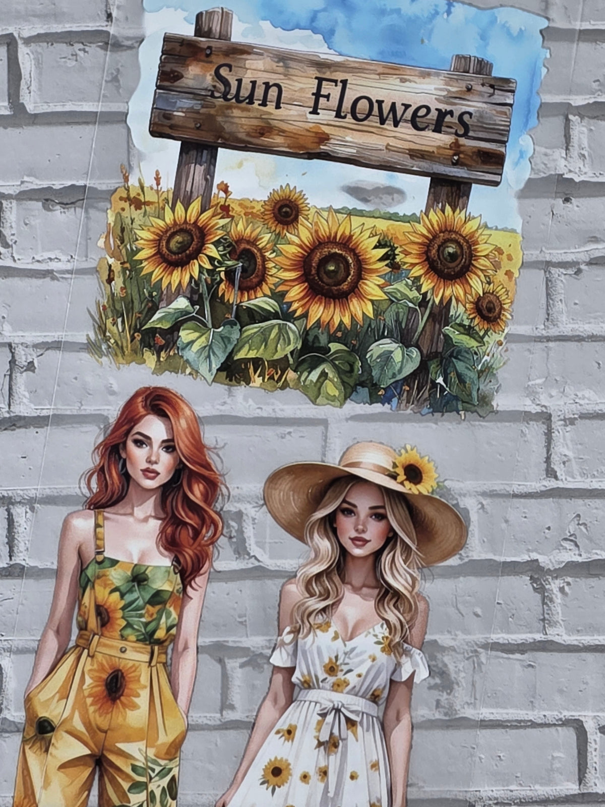 PET Tape 3D Stickerband Sunflower 7cm x 1,50m
