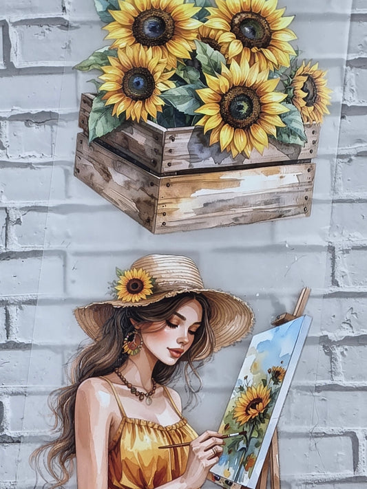 PET Tape 3D Stickerband Sunflower 7cm x 1,50m