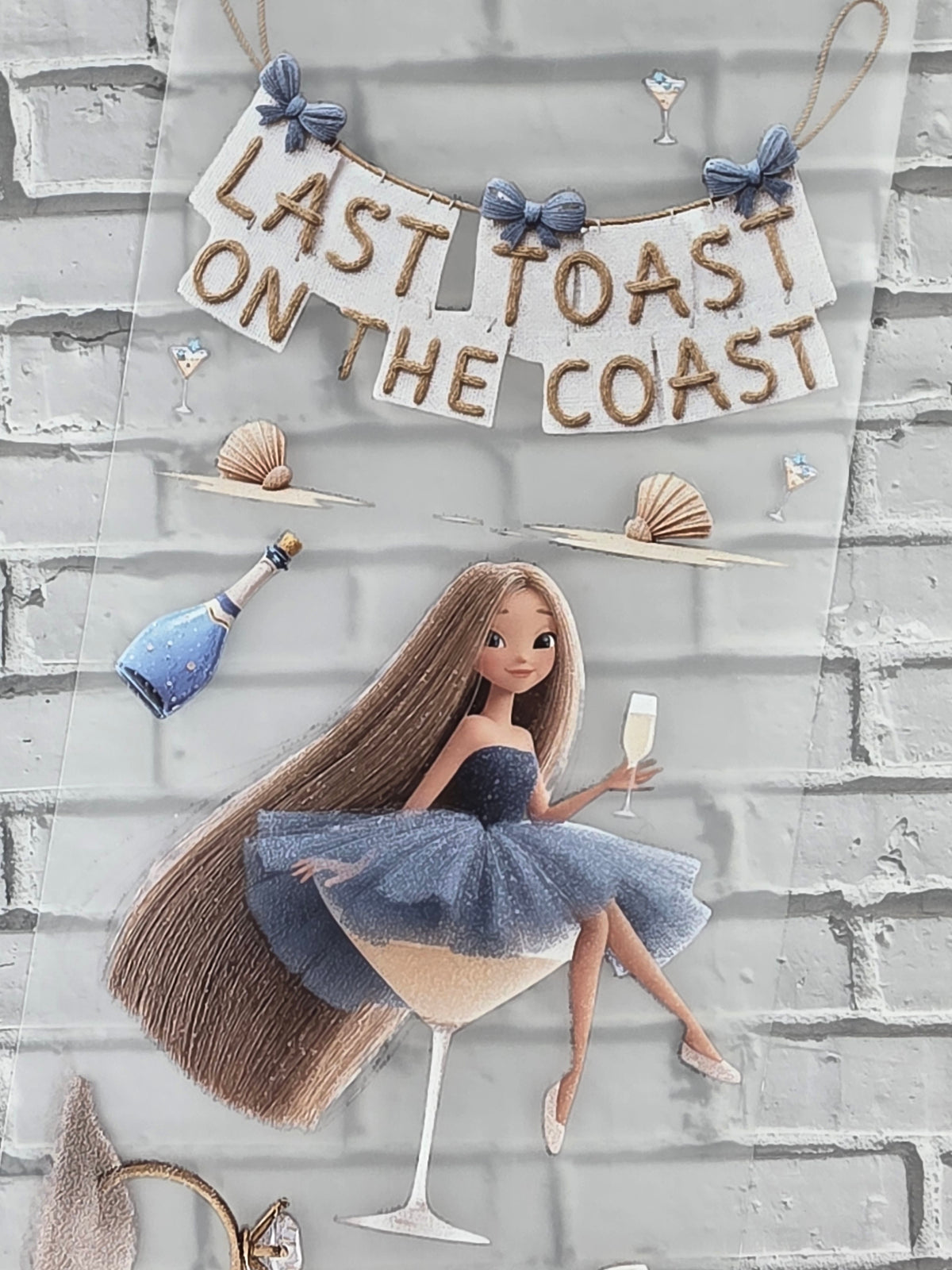 PET Tape 3D Stickerband Last toast on the coast 7cm x 1,50m