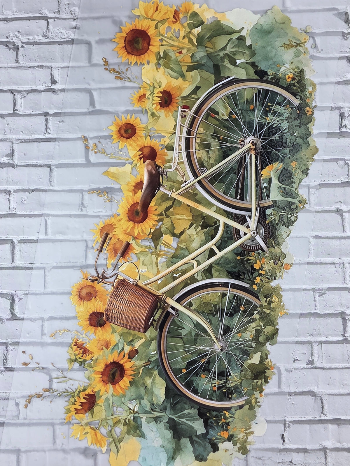 PET Tape XL 3D Stickerband Sunflower backgrounds 12cm x 1,50m