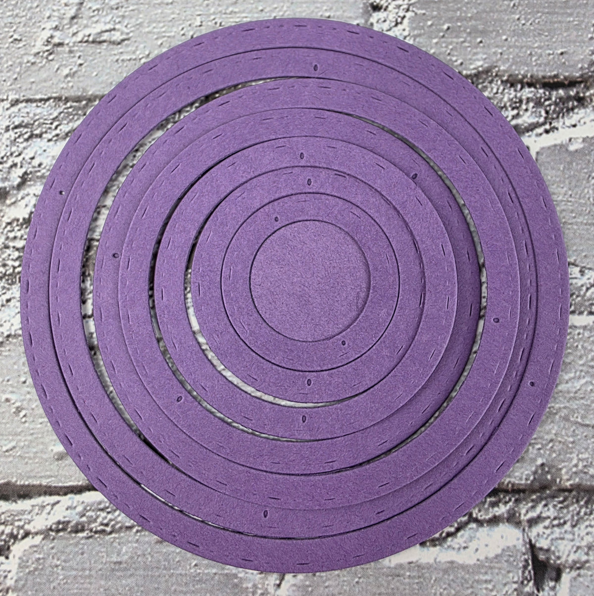 DIE Cut Stanzteile Ringe / Kreise colourful 48 Teile 270gsm