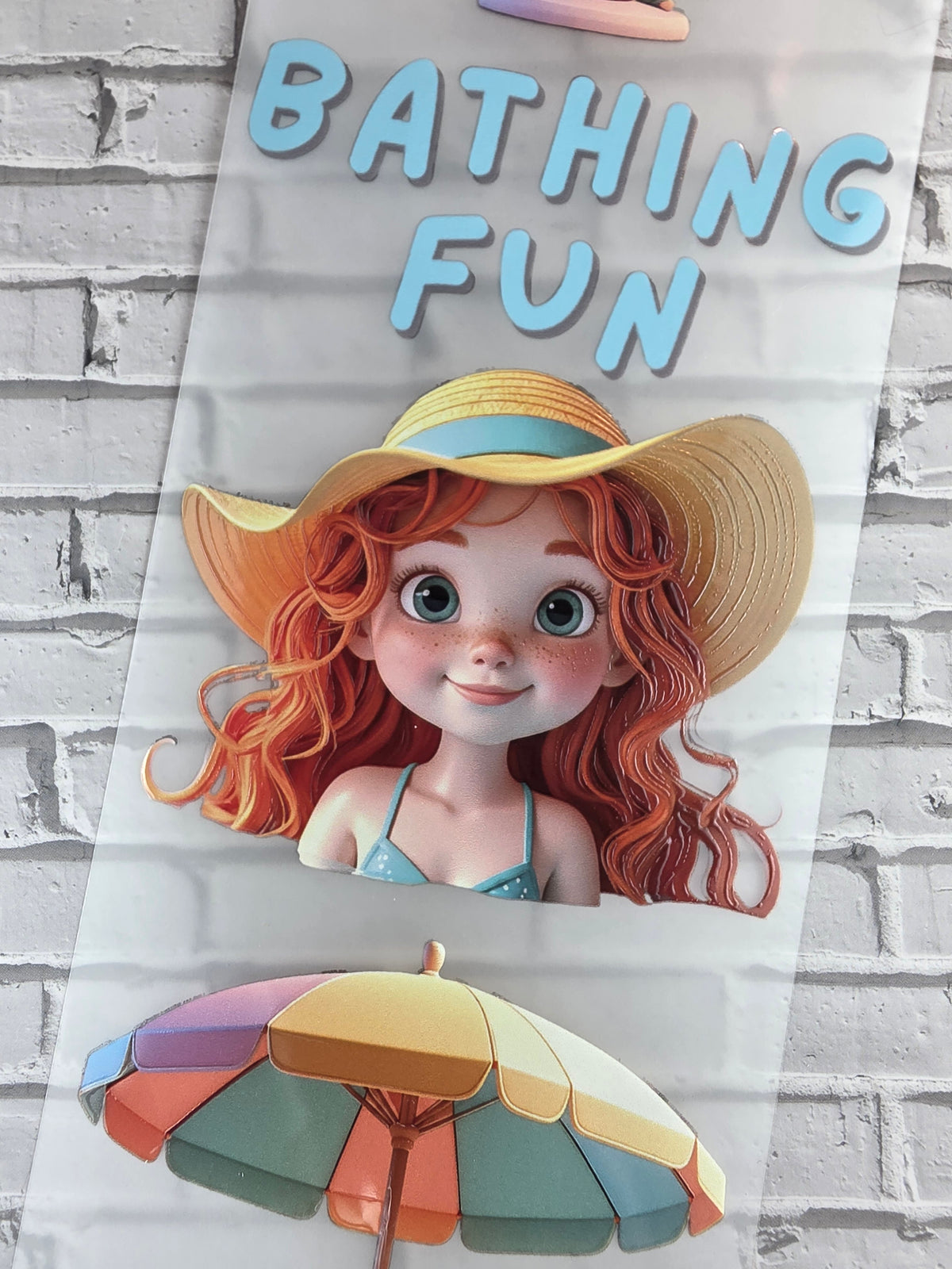 PET Tape 3D Stickerband Rosi´s bathing fun 7cm x 1,50m