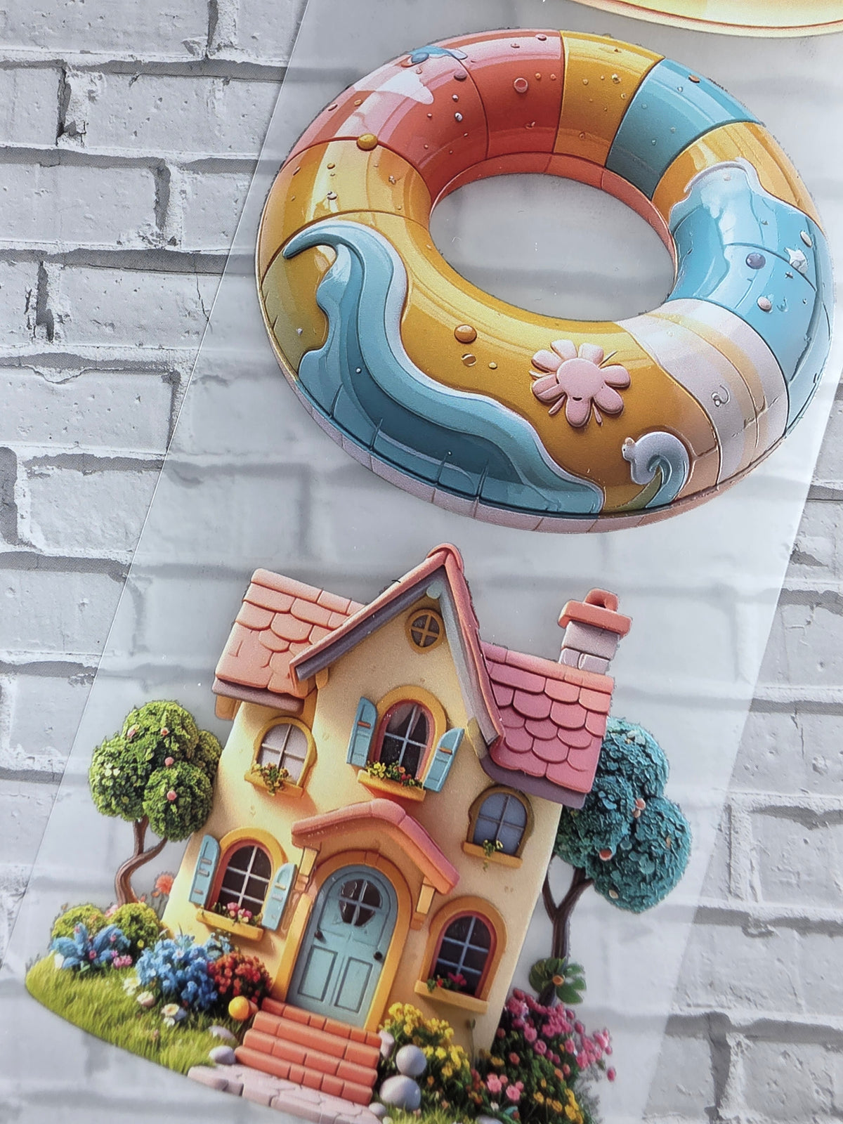 PET Tape 3D Stickerband Rosi´s bathing fun 7cm x 1,50m