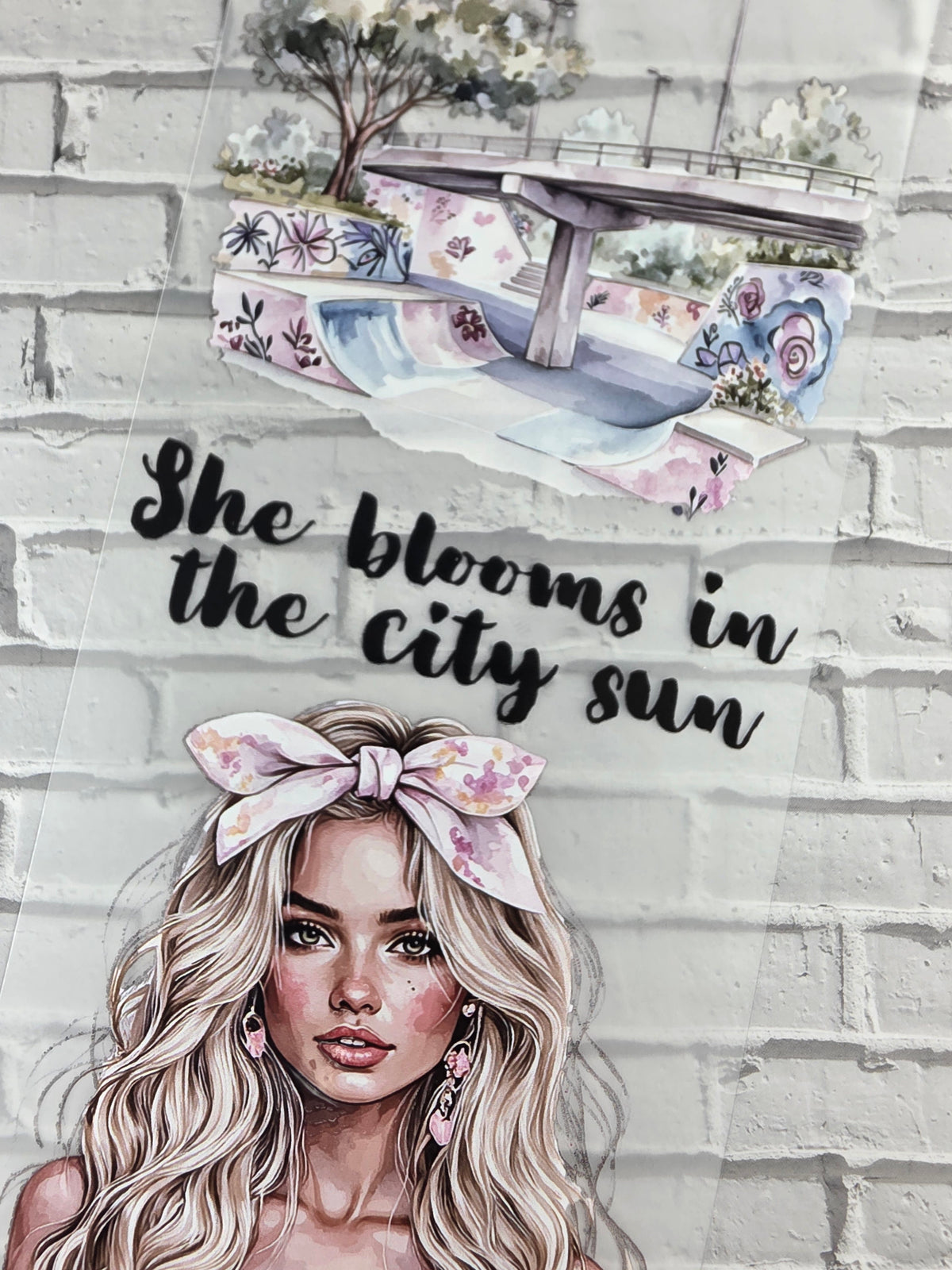PET Tape 3D Stickerband Summer city 7cm x 1,50m