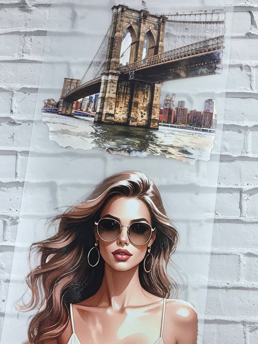 PET Tape 3D Stickerband New York Ladies summer edition 7cm x 1,50m