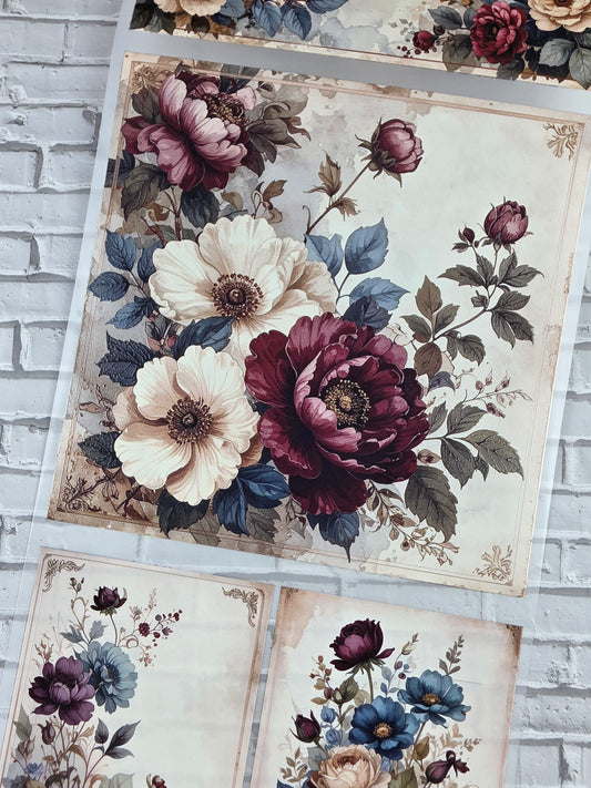 PET Tape XL 3D Stickerband Floral journaling paper 12cm x 1,50m