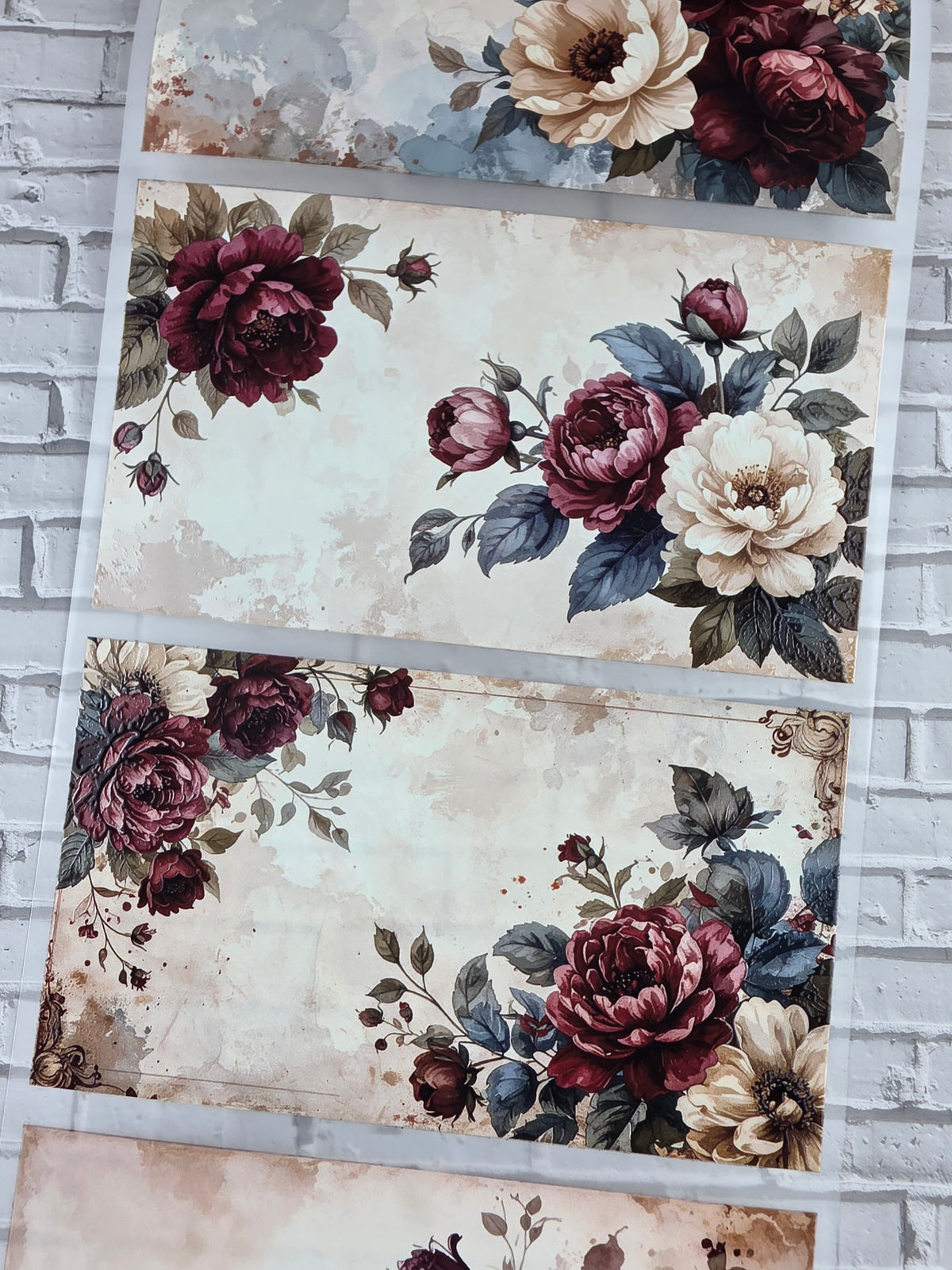 PET Tape XL 3D Stickerband Floral journaling paper 12cm x 1,50m
