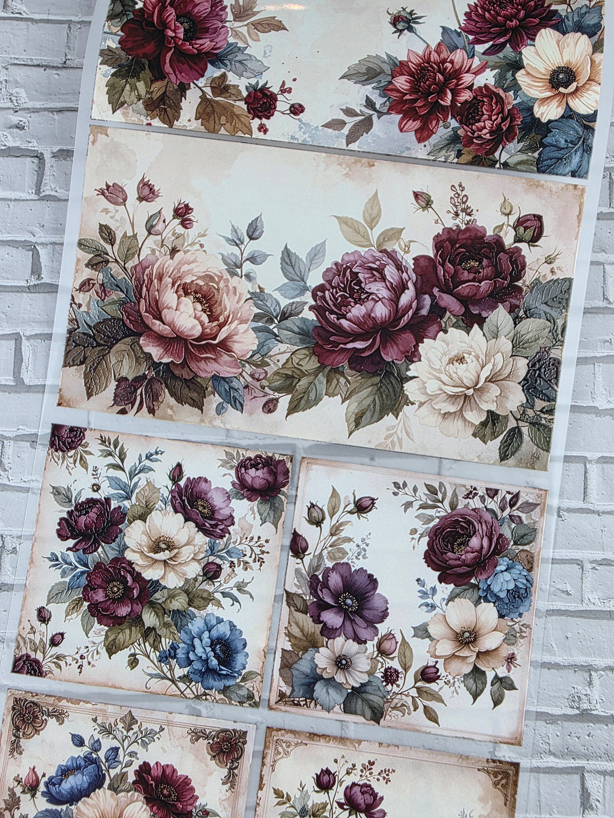 PET Tape XL 3D Stickerband Floral journaling paper 12cm x 1,50m