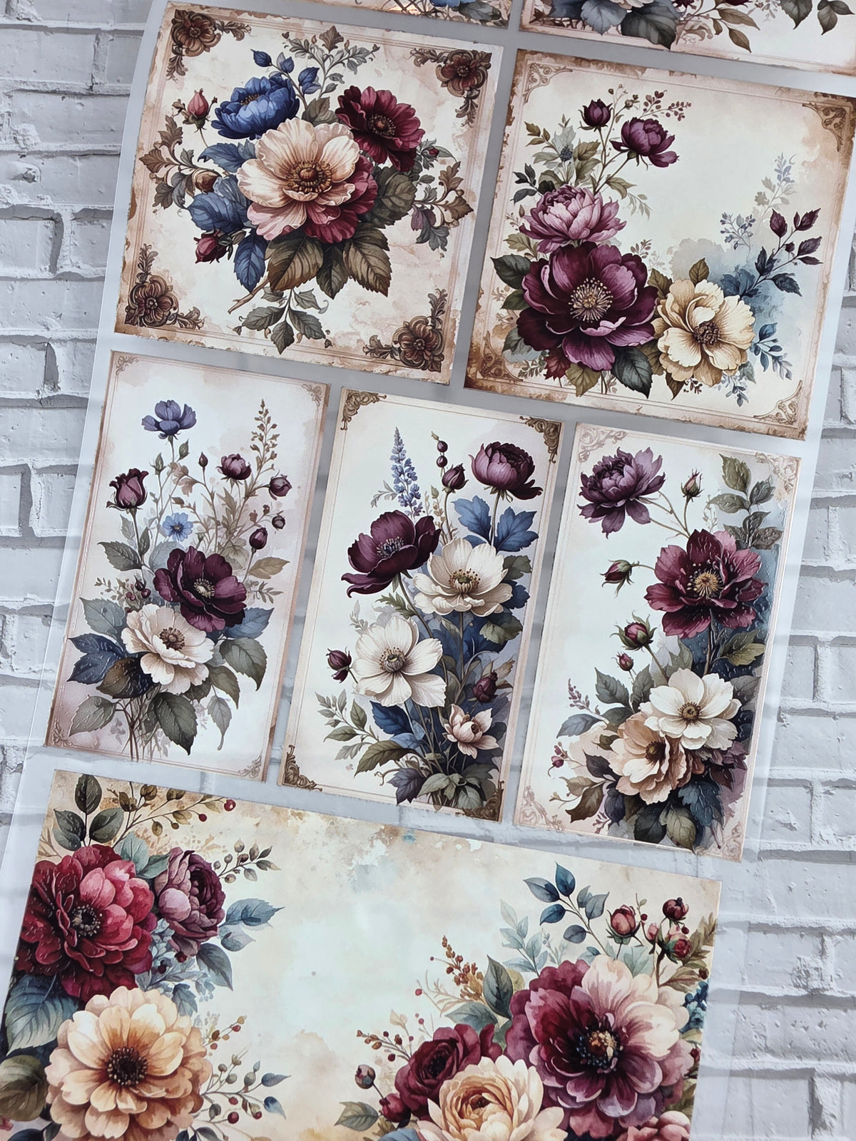 PET Tape XL 3D Stickerband Floral journaling paper 12cm x 1,50m