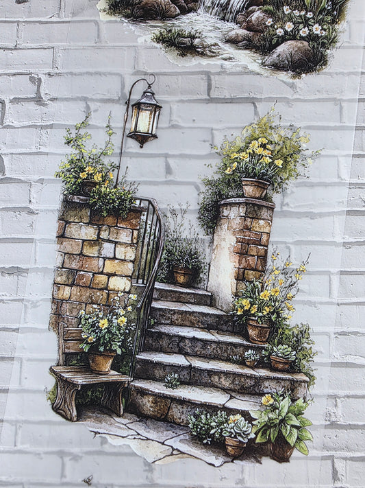 PET Tape XL 3D Stickerband Yellow cottage core 12cm x 1,50m