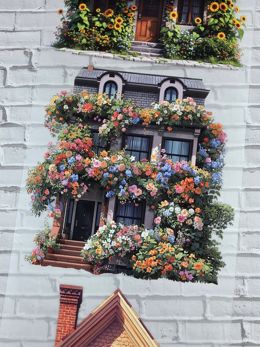 PET Tape XL 3D Stickerband Summer houses 12cm x 1,50m