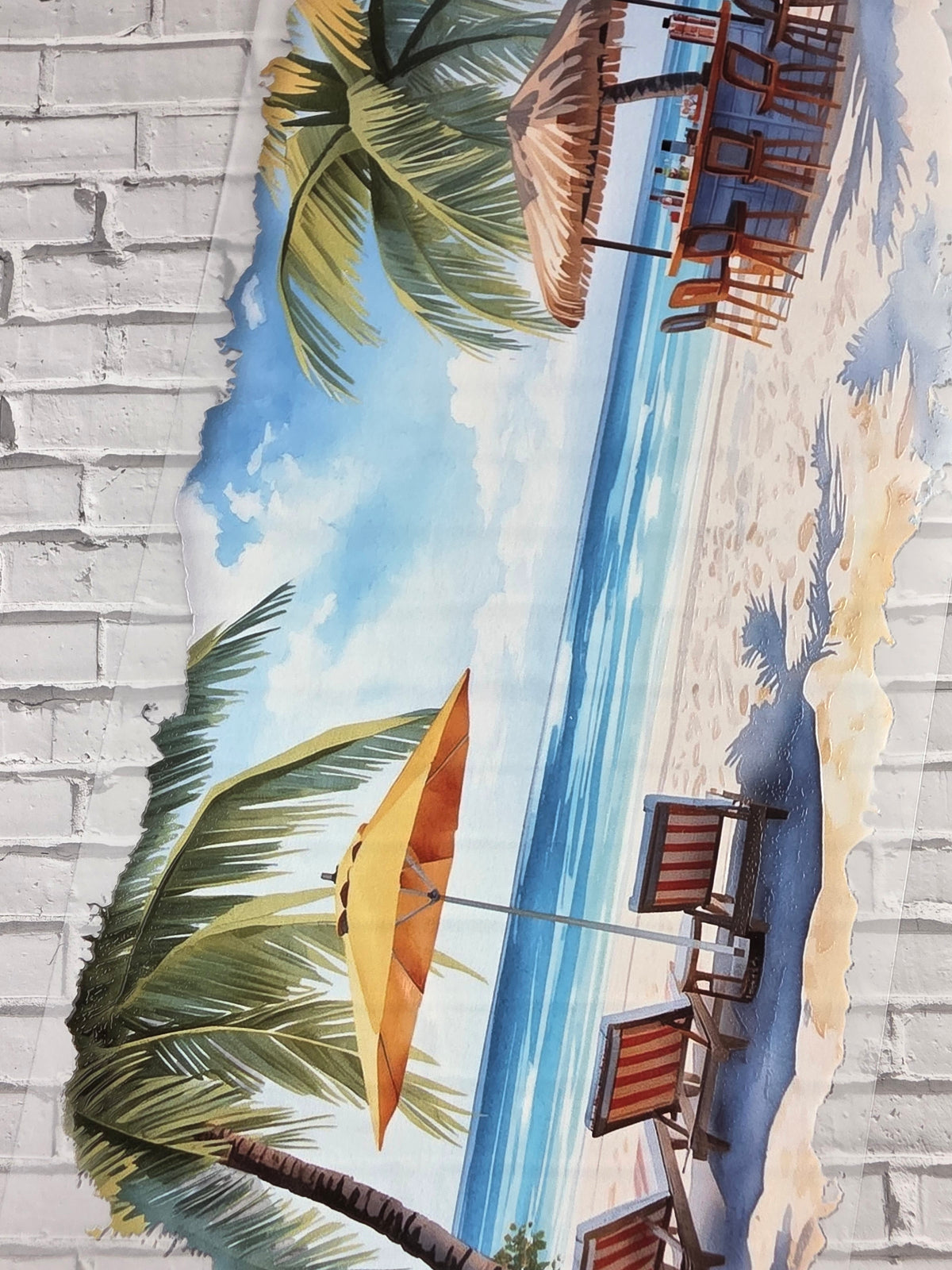 PET Tape XL 3D Stickerband Beach backgrounds 12cm x 1,50m