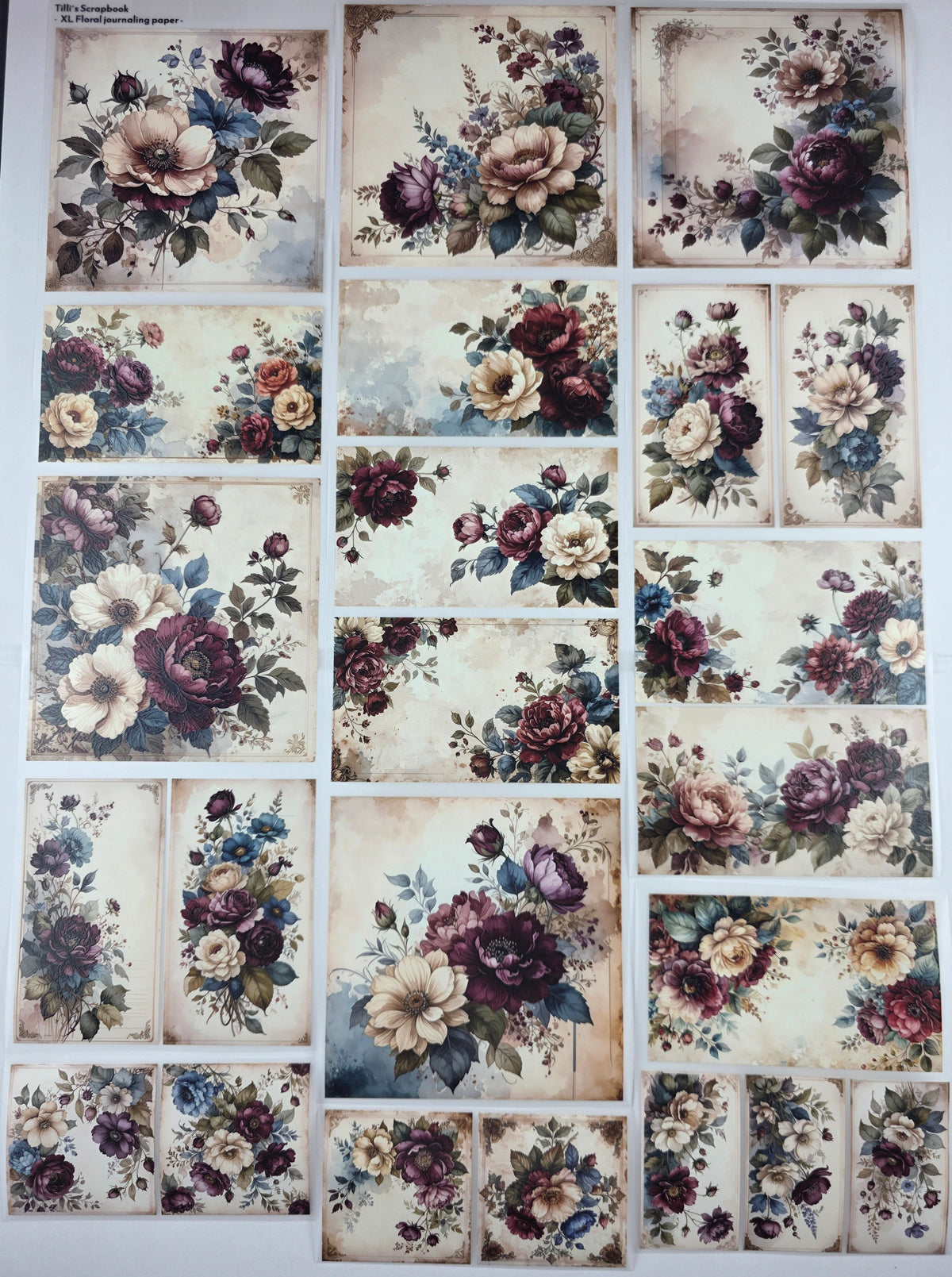 PET Tape XL 3D Stickerband Floral journaling paper 12cm x 1,50m