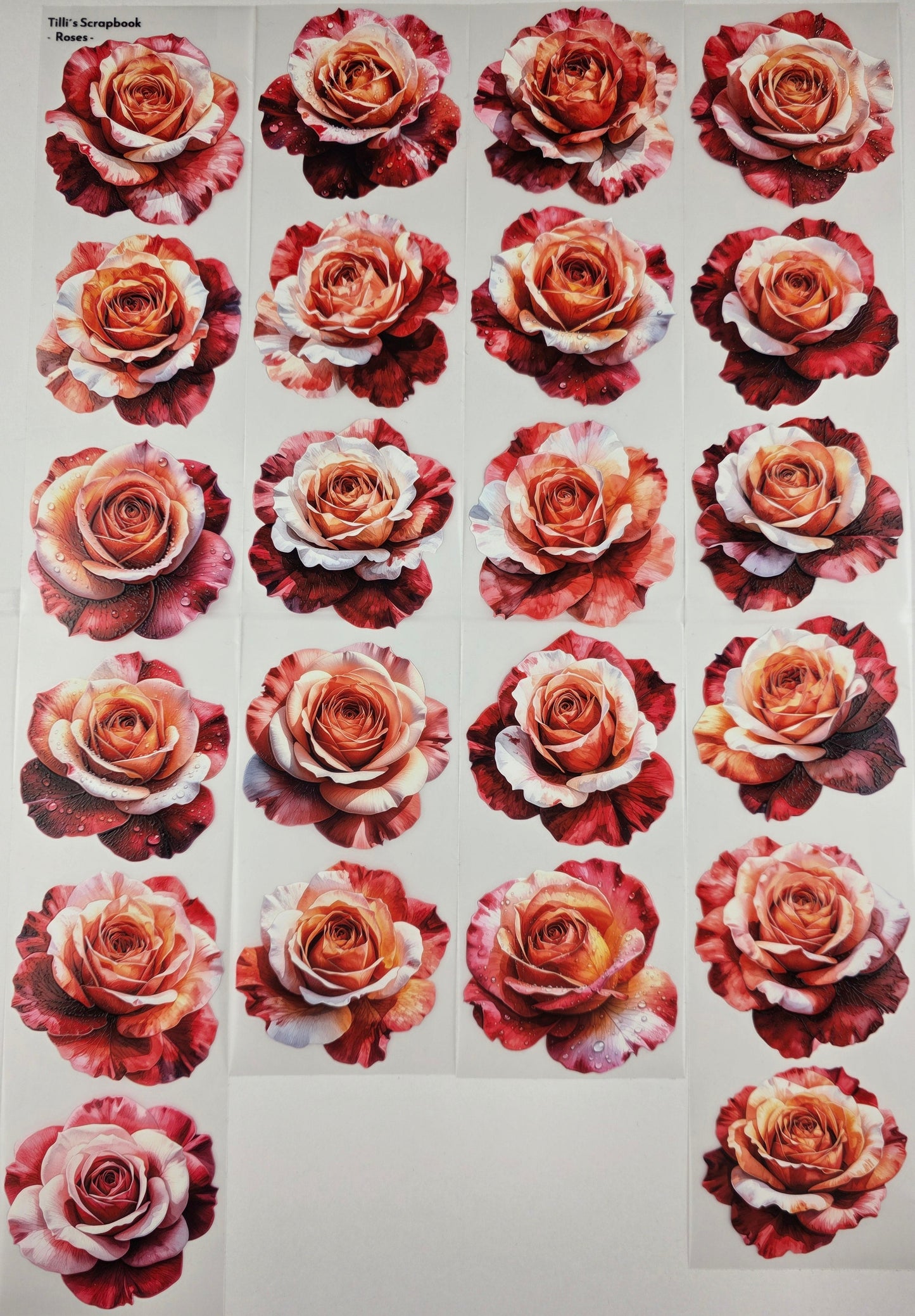 3er Set PET Tape 3D Stickerband XL Rosegarden, Rosegarden & Roses