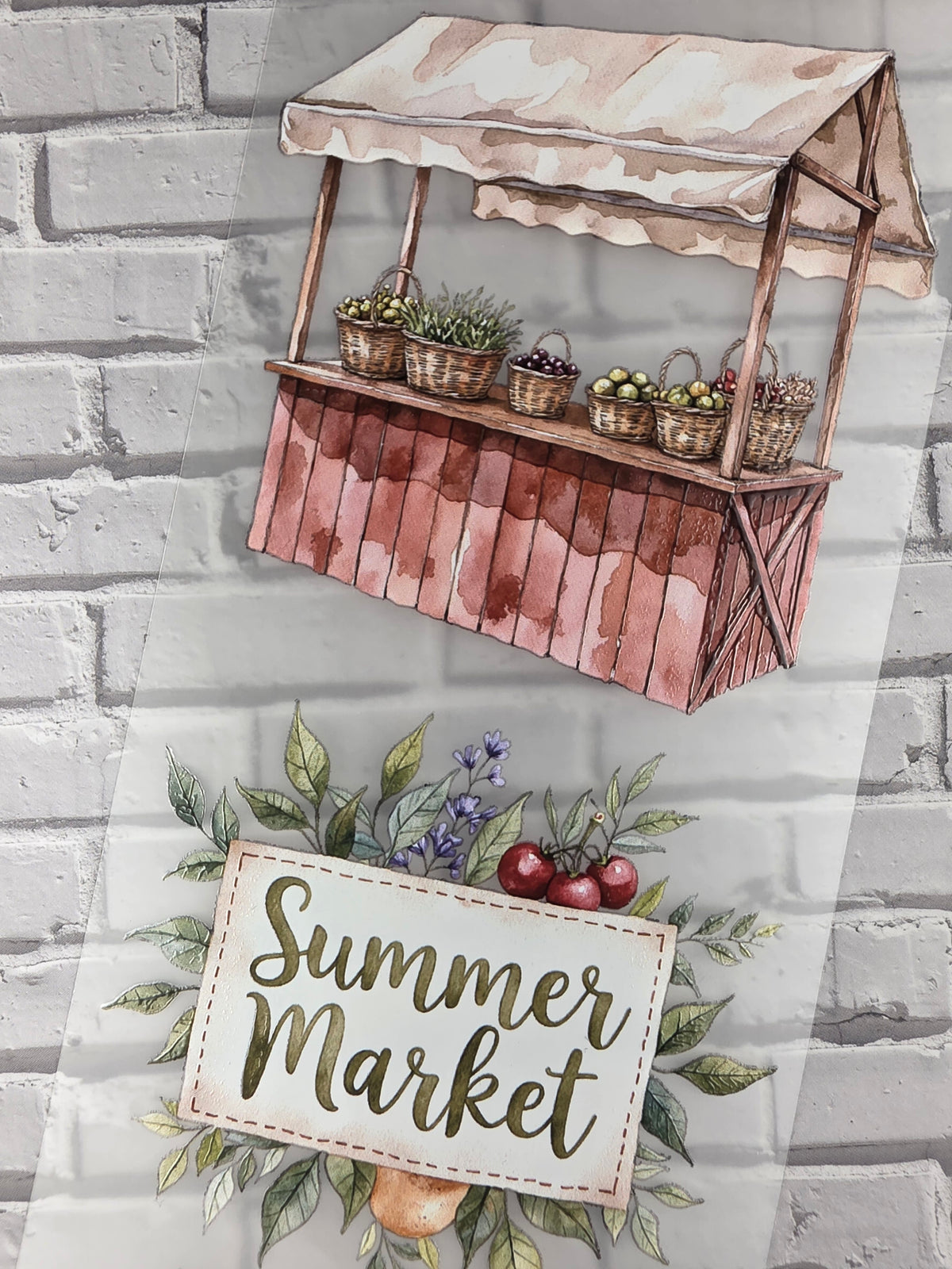 PET Tape 3D Stickerband Sunwashed market 7cm x 1,50m