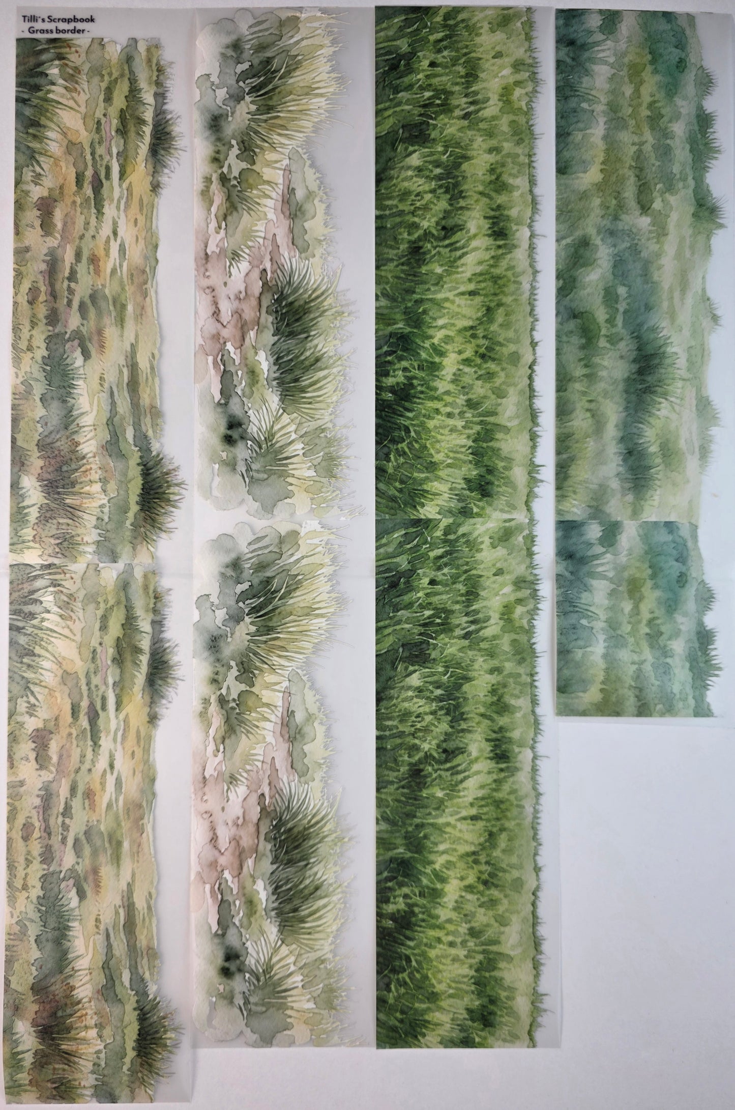 PET Tape 3D Stickerband Grass border 7cm x 1,50m