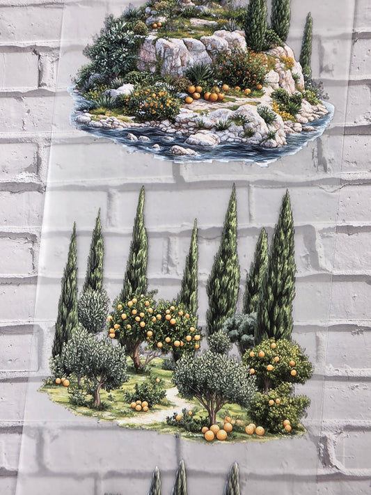 PET Tape 3D Stickerband NickisCollageArt Greek nature 7cm x 1,50m