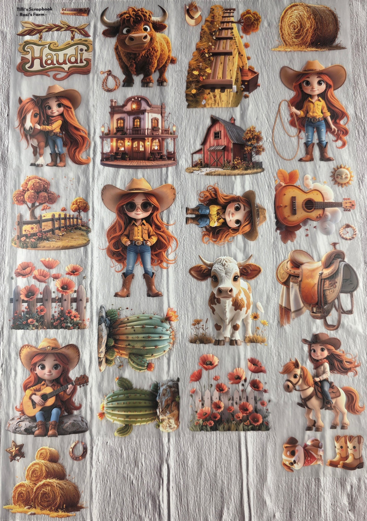 PET Tape 3D Stickerband Rosi´s Farm 7cm x 1,50m