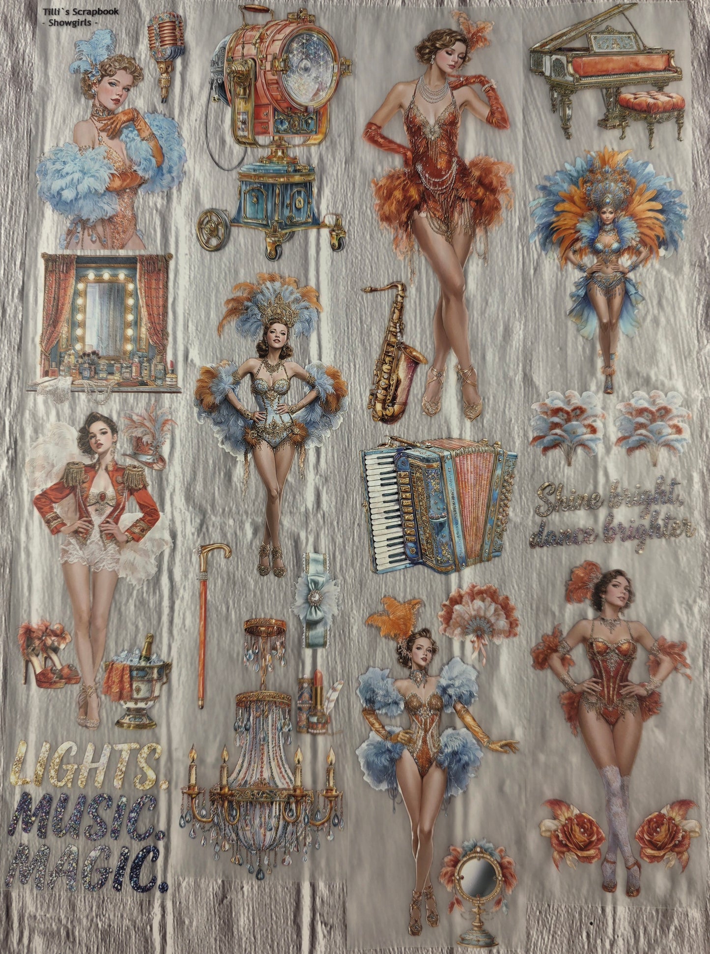 PET Tape 3D Stickerband Showgirls 7cm x 1,50m