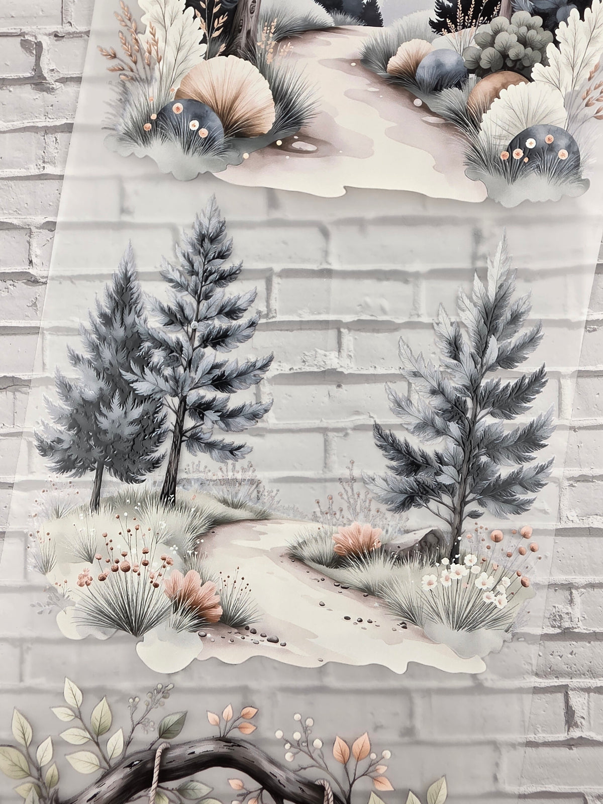 XL PET Tape 3D Stickerband Forest backgrounds 12cm x 1,50m