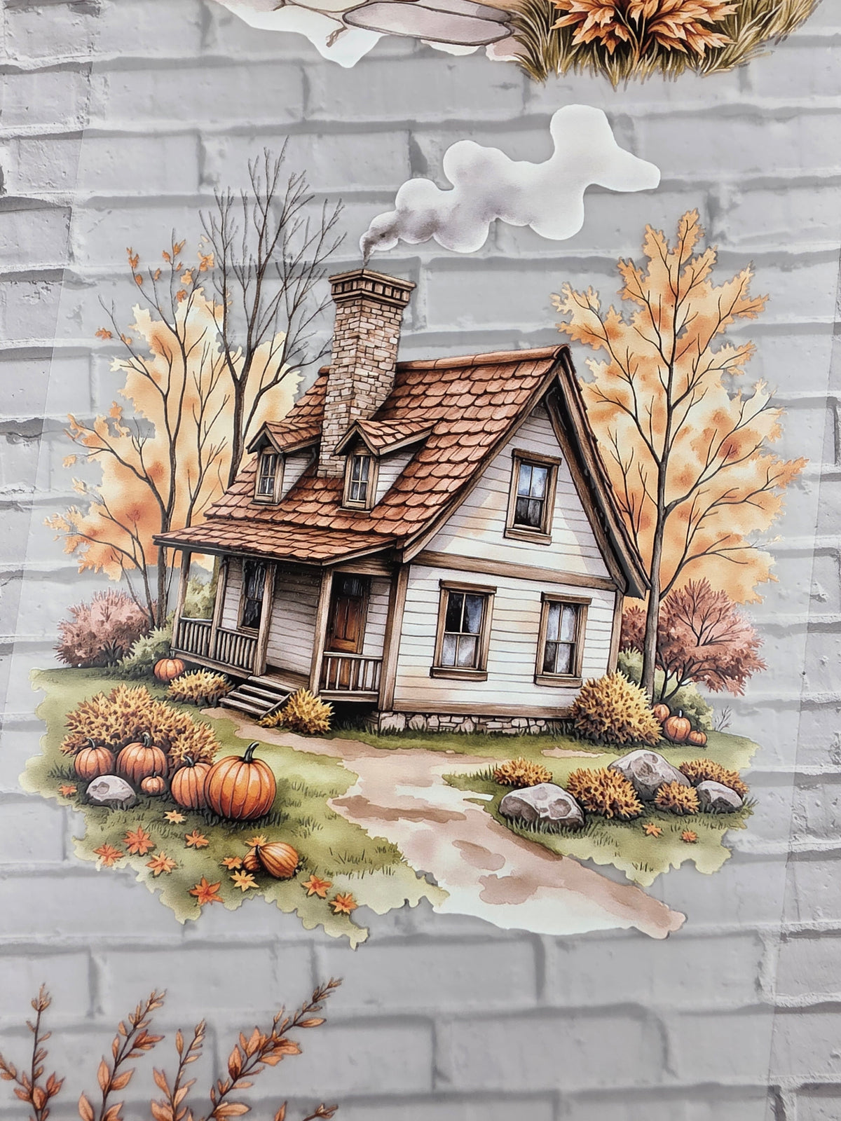 XL PET Tape 3D Stickerband Autumn Country Houses 12cm x 1,50m