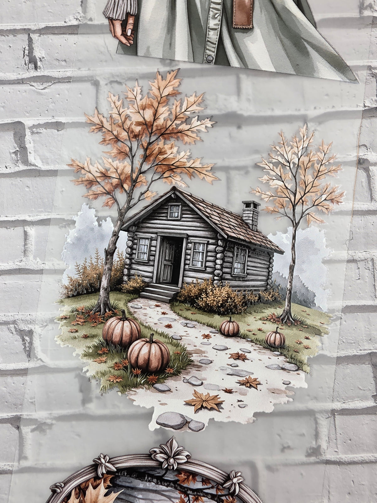 PET Tape 3D Stickerband Autumn Quiet Wanderlust 7cm x 1,50m