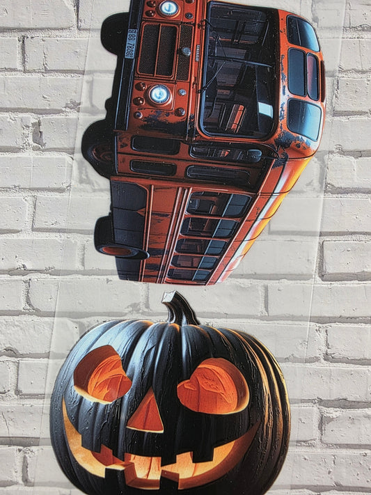 PET Tape matt 3D Stickerband Halloween Black/Orange 7cm x 1,50m
