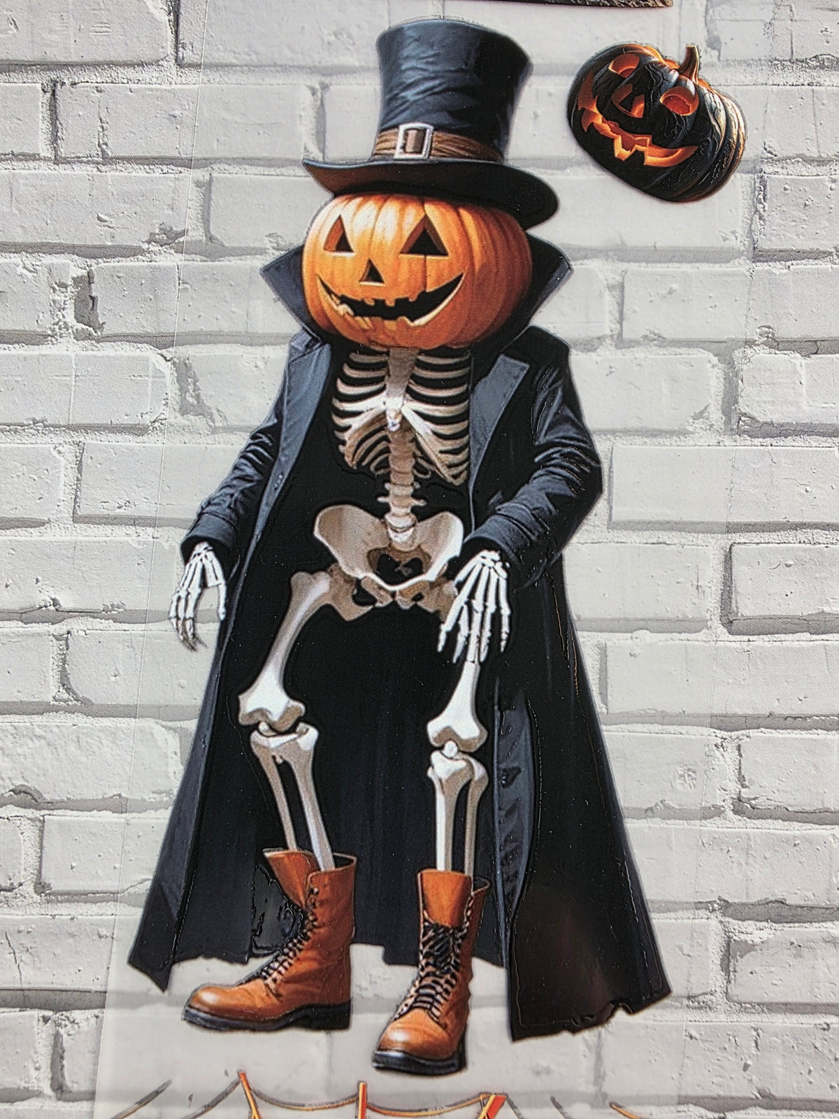 PET Tape Sticker Halloween orange/black 7cm x 1.50m