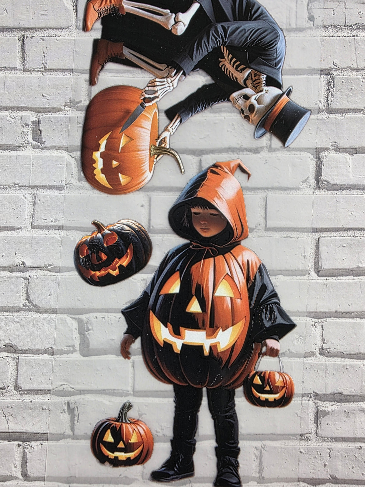 PET Tape Sticker Halloween orange/black 7cm x 1.50m