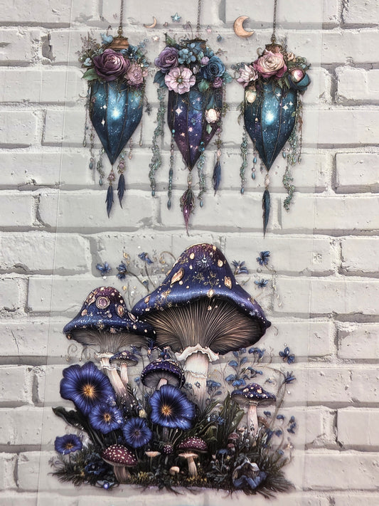 PET Tape matt 3D Stickerband Enchanted Garden Accesories 7cm x 1,50m