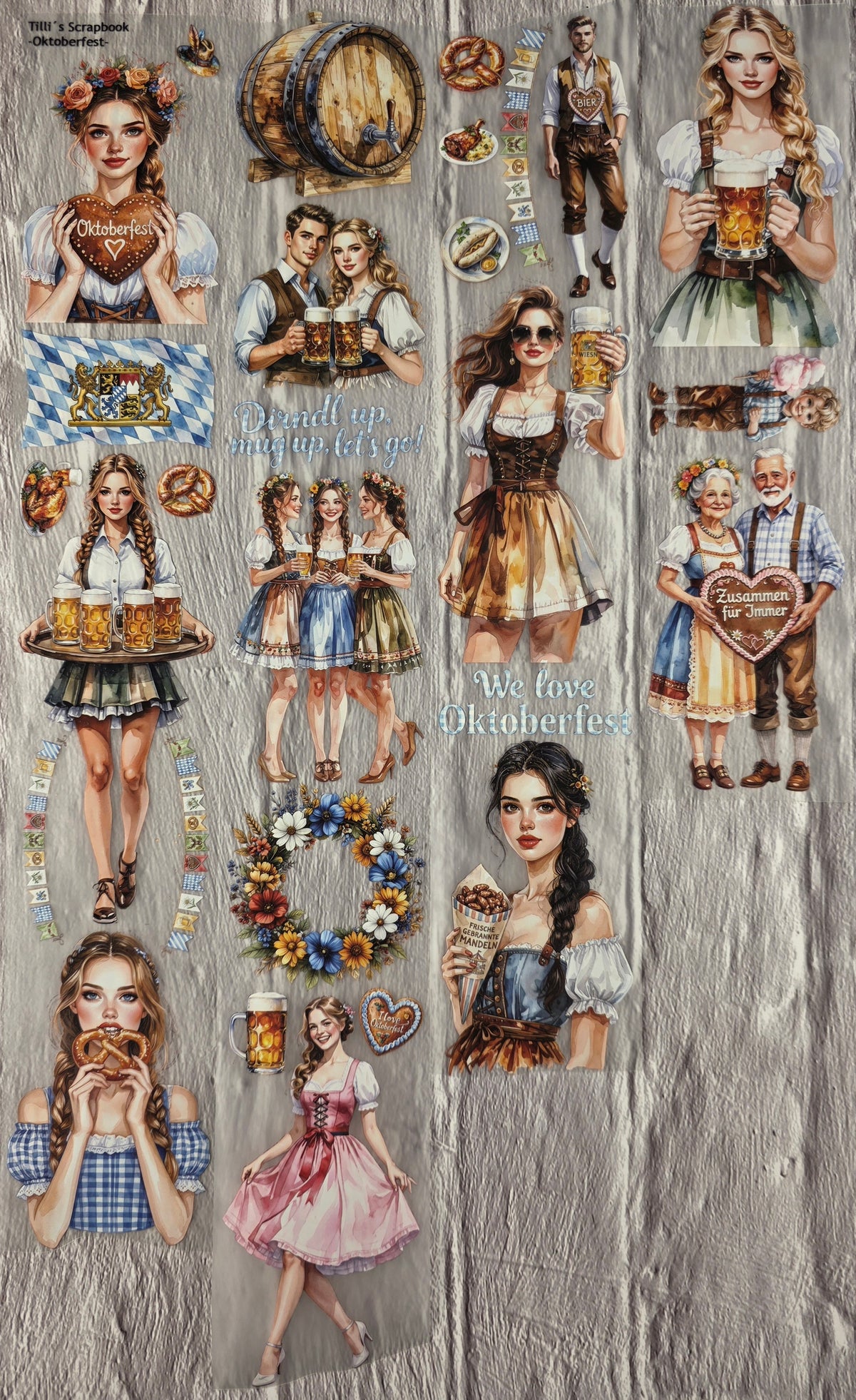 PET Tape matt 3D Stickerband Oktoberfest 7cm x 1,50m