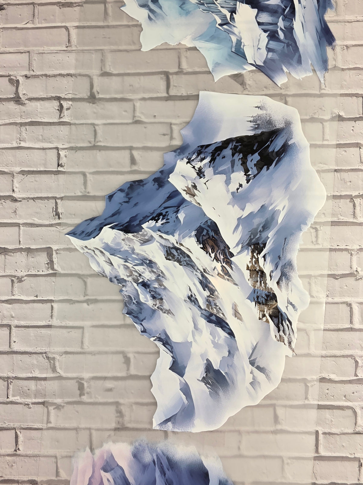 XL PET Tape matt 3D Stickerband Winter Mountains 12cm x 1,50m