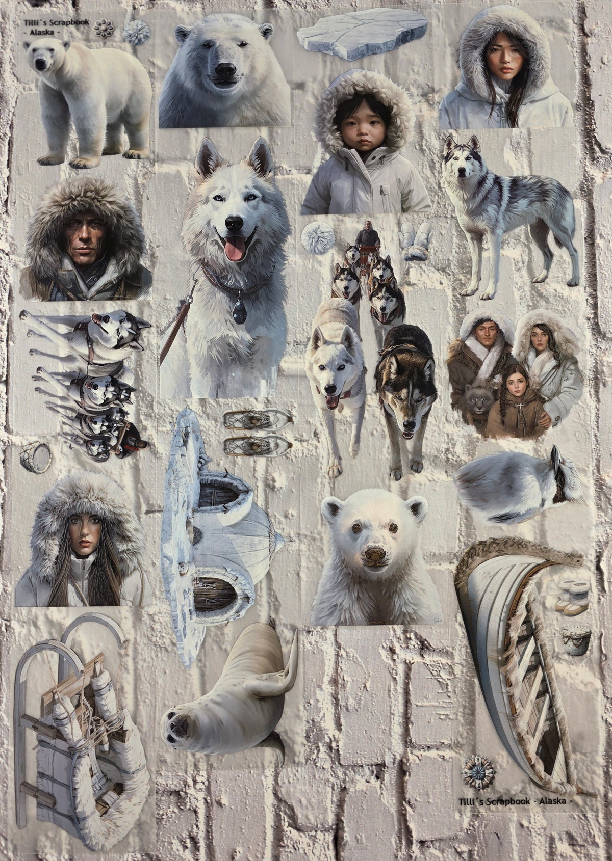 PET Tape matt 3D Stickerband Alaska 7cm x 1,50m