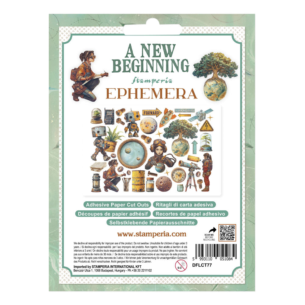 Stamperia Ephemera - A New Beginning selbstklebende Papierauschnitte